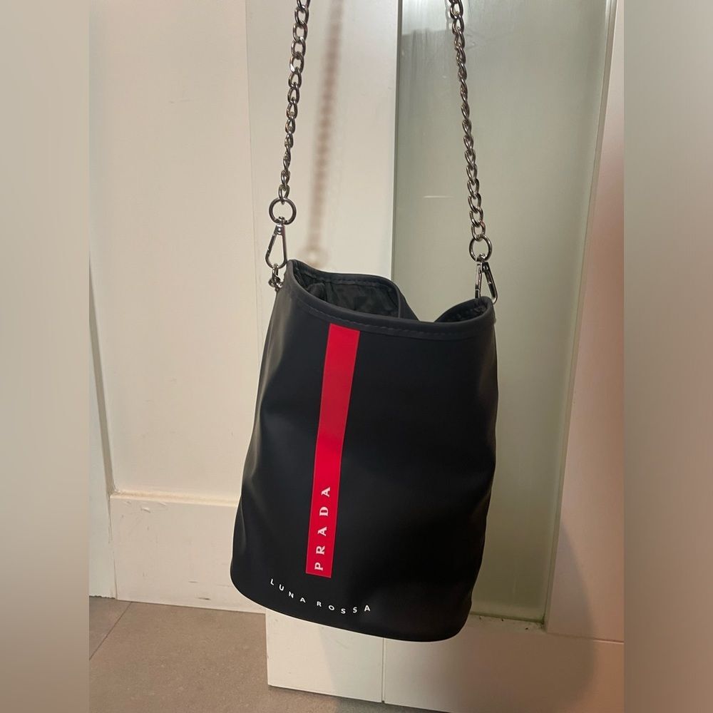 2 Item Bundle - Prada Bag - Giuseppe Zanotti D'Orsay Pumps - Sz 10 Martini Red - Picture 5 of 13
